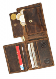 Vintage RV- Scheintasche 2tlg. RFID kurz Leder